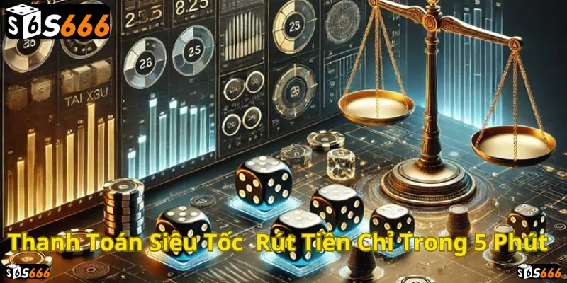 Giao dịch nhanh chóng, rút tiền chỉ trong 5 phút tại S666